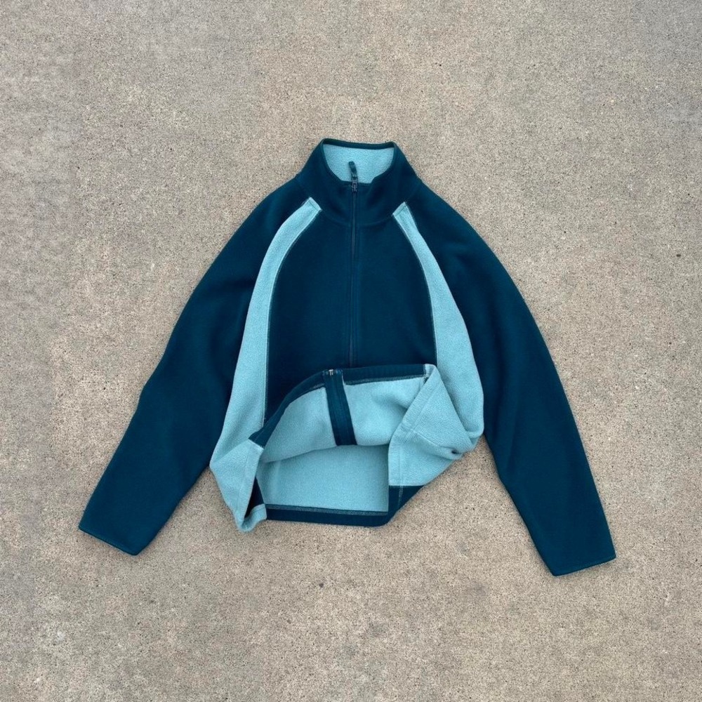 TWO TONE FLEECE JACKET